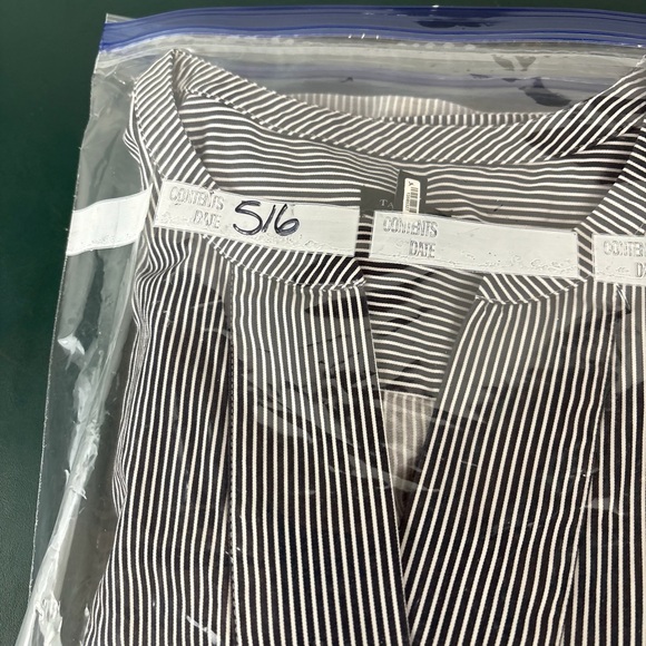 Talbots Women Pt Large Popover Blouse Tunic Cotton Classic Stripe Nautical (516) - Picture 13 of 13